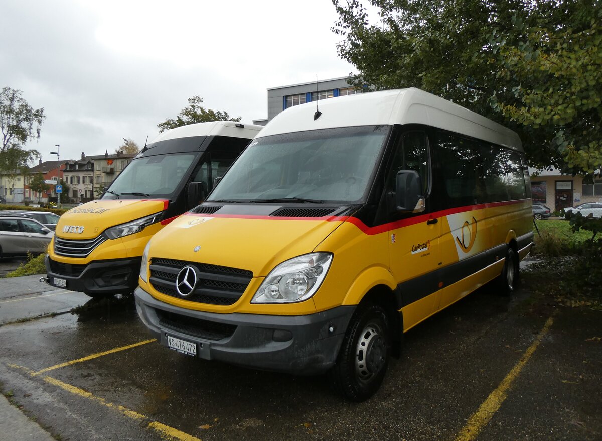 (267'631) - PostAuto Wallis - Nr. 41/VS 476'472/PID 5649 - Mercedes (ex TRD, Savi�se) am 1. Oktober 2024 in Yverdon, Garage