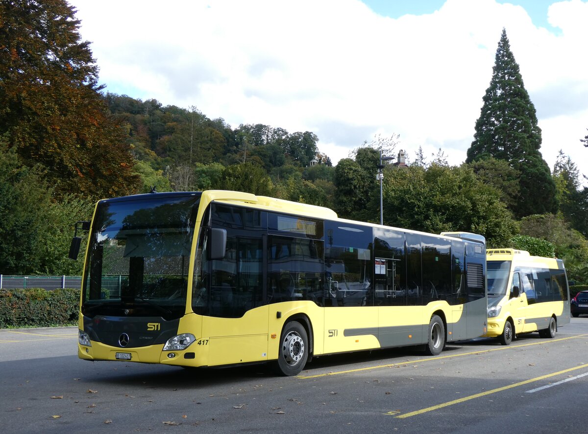 (267'983) - STI Thun - Nr. 417/BE 102'417 - Mercedes am 11. Oktober 2024 bei der Schiffl�ndte Thun