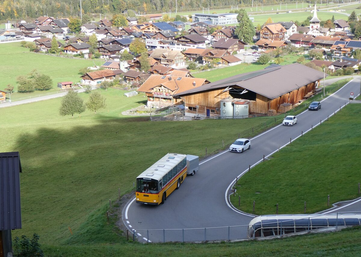 (268'018) - Schmid, Th�rishaus - BE 26'206 - Saurer/T�scher (ex P 24'244) am 12. Oktober 2024 in Reichenbach, Kientalstrasse