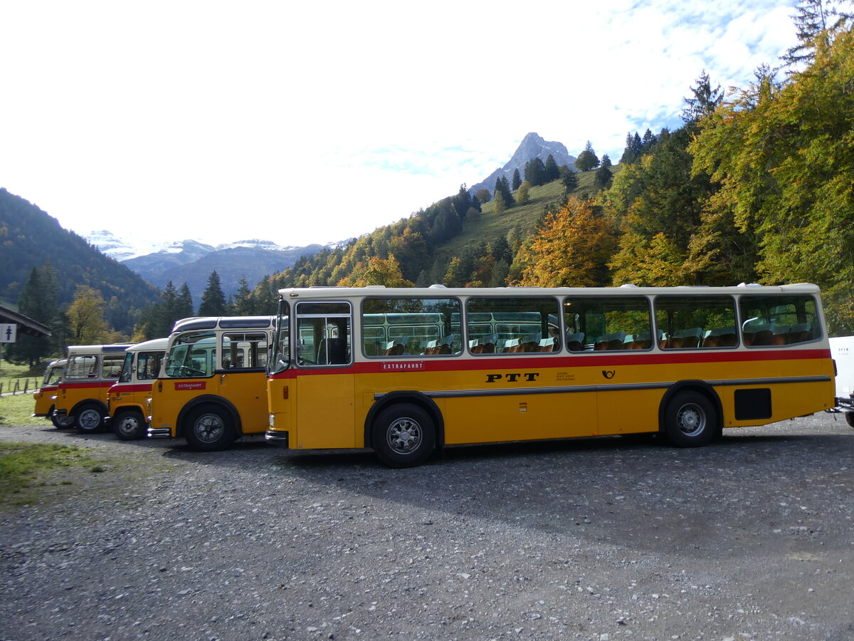 (268'030) - Schmid, Th�rishaus - BE 26'206 - Saurer/T�scher (ex P 24'244) am 12. Oktober 2024 in Kiental, Loosplattenalp