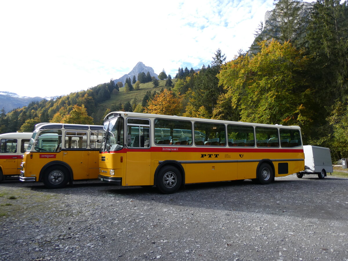 (268'031) - Schmid, Th�rishaus - BE 26'206 - Saurer/T�scher (ex P 24'244) am 12. Oktober 2024 in Kiental, Loosplattenalp