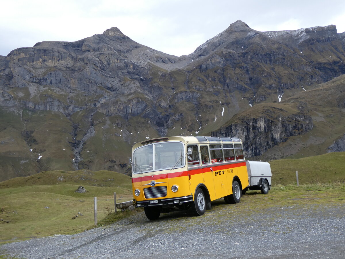 (268'104) - Schmid, Th�rishaus - Nr. 9/BE 26'105 - Saurer/R&J (ex Geiger, Adelboden Nr. 9) am 12. Oktober 2024 auf dem Bundl�ger