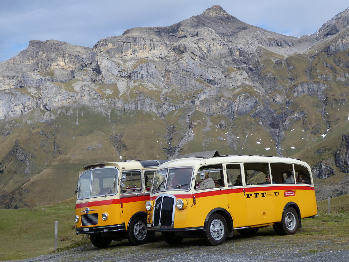 (268'107) - Schmid, Th�rishaus - Nr. 3/BE 26'760 - Saurer/Gangloff (ex Geiger, Adelboden Nr. 3) am 12. Oktober 2024 auf dem Bundl�ger