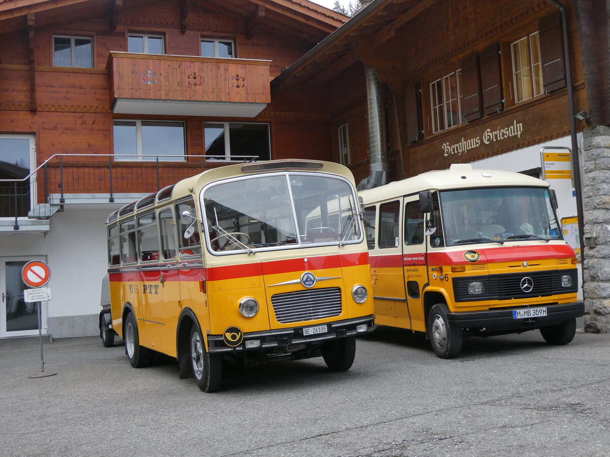 (268'133) - Schmid, Th�rishaus - Nr. 9/BE 26'105 - Saurer/R&J (ex Geiger, Adelboden Nr. 9) am 12. Oktober 2024 auf der Griesalp