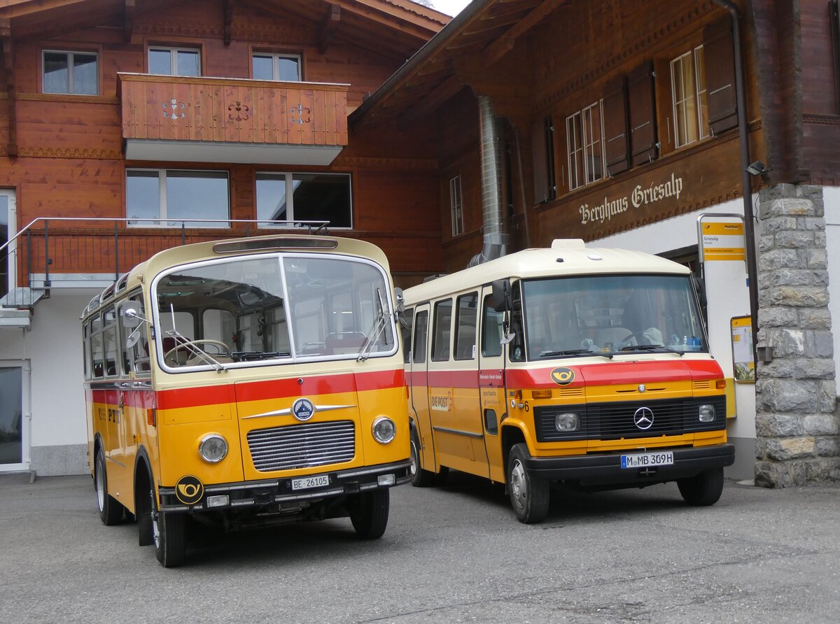 (268'134) - Schmid, Th�rishaus - Nr. 9/BE 26'105 - Saurer/R&J (ex Geiger, Adelboden Nr. 9) am 12. Oktober 2024 auf der Griesalp