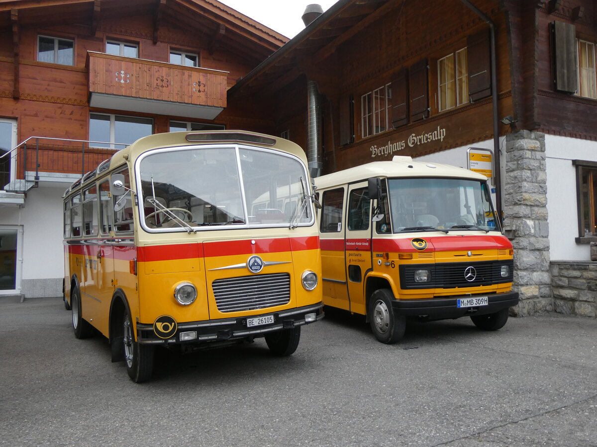 (268'141) - Schmid, Th�rishaus - Nr. 9/BE 26'105 - Saurer/R&J (ex Geiger, Adelboden Nr. 9) am 12. Oktober 2024 auf der Griesalp
