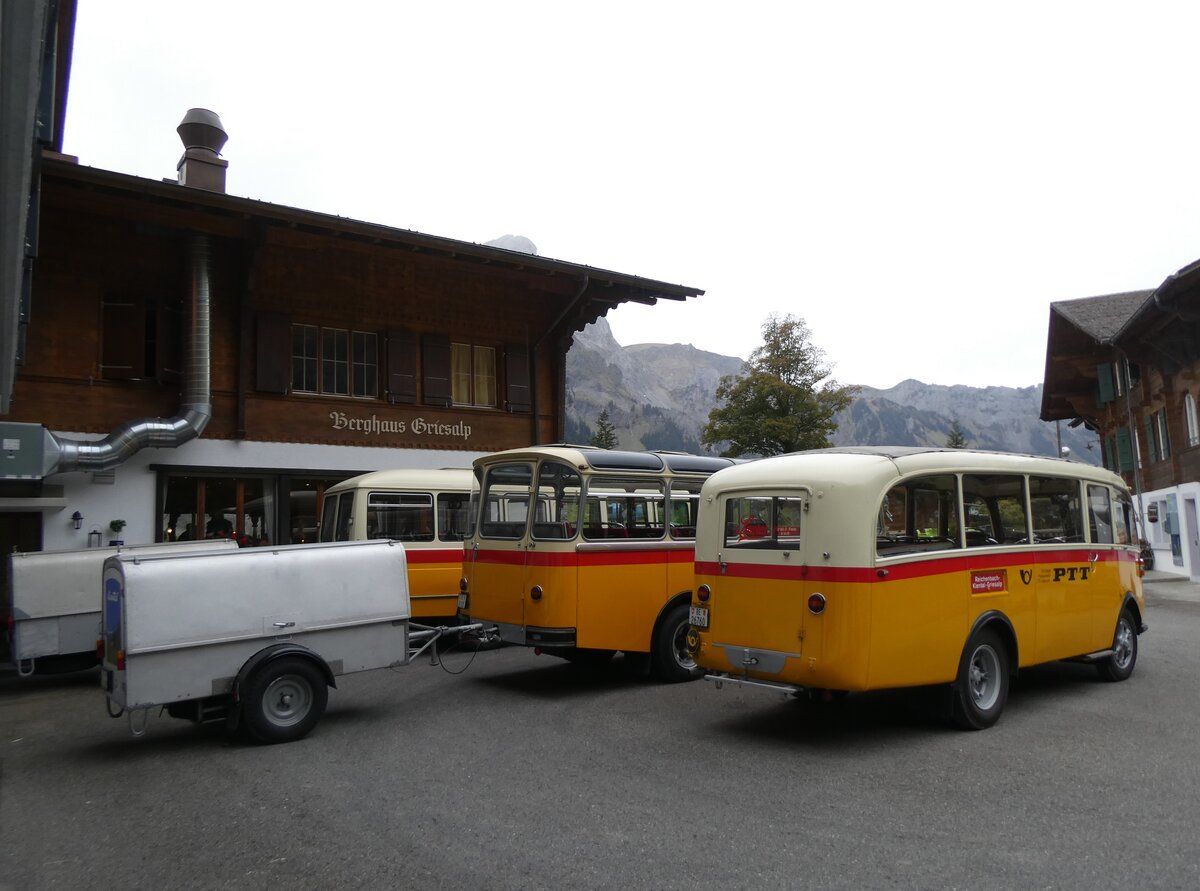 (268'146) - Schmid, Th�rishaus - Nr. 3/BE 26'760 - Saurer/Gangloff (ex Geiger, Adelboden Nr. 3) am 12. Oktober 2024 auf der Griesalp