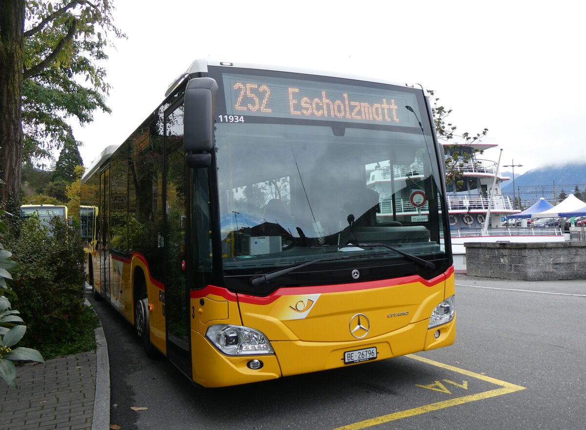 (268'243) - ASK Schangnau - Nr. 3/BE 26'796/PID 11'934 - Mercedes am 19. Oktober 2024 bei der Schiffl�ndte Thun