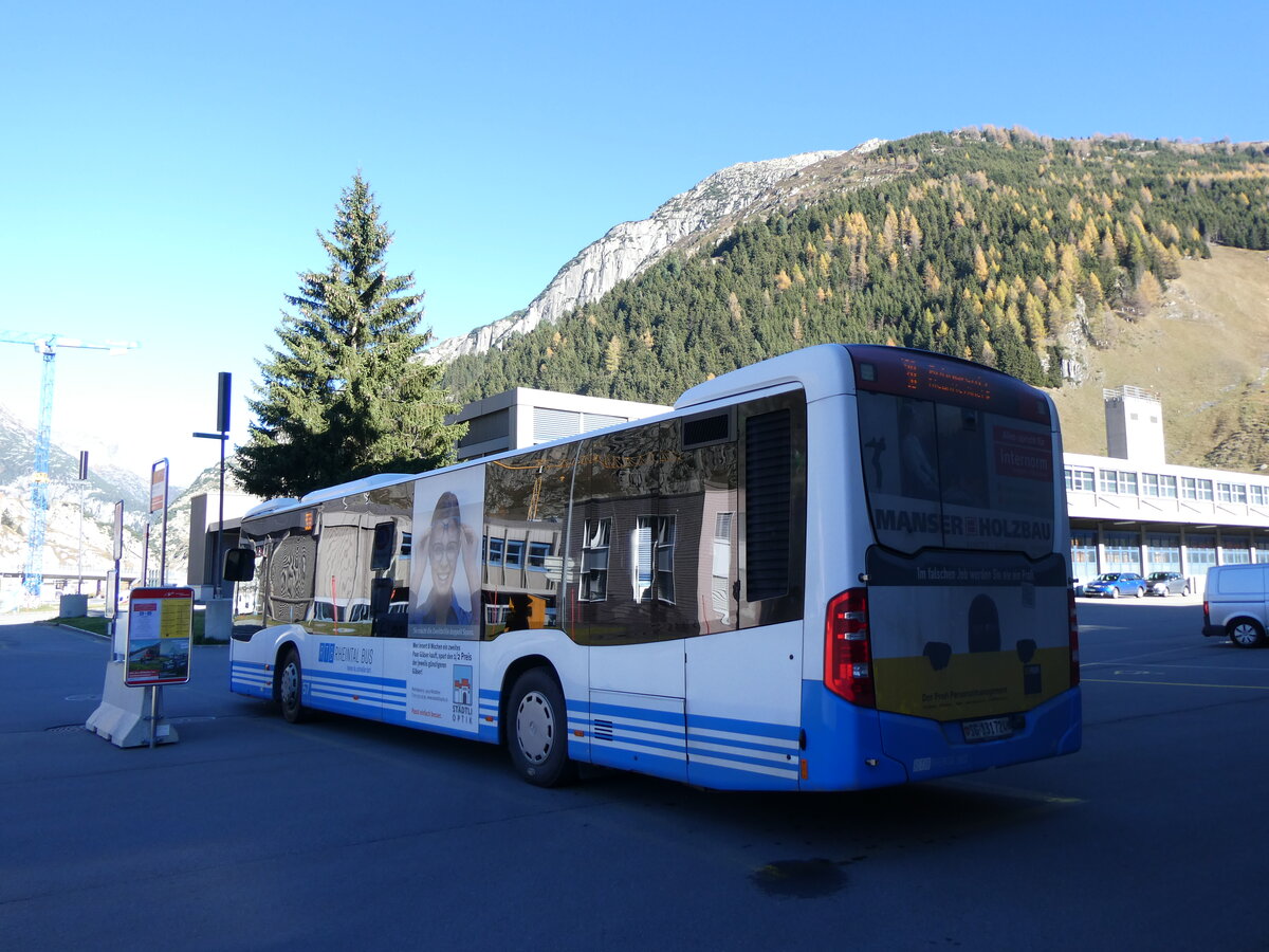 (268'809) - RTB Altst�tten - Nr. 57/SG 131'724 - Mercedes am 29. Oktober 2024 beim Bahnhof Andermatt