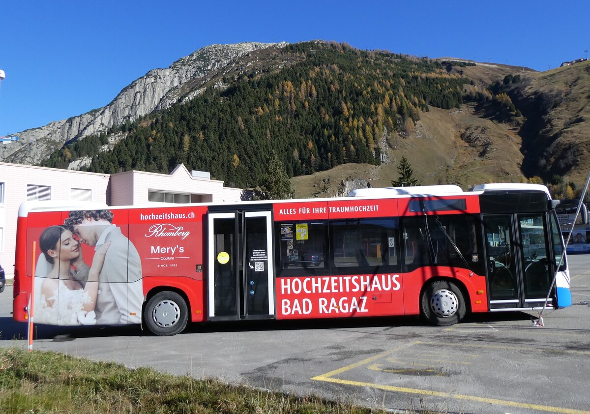 (268'812) - RTB Altst�tten - Nr. 58/SG 131'606 - Mercedes am 29. Oktober 2024 beim Bahnhof Andermatt