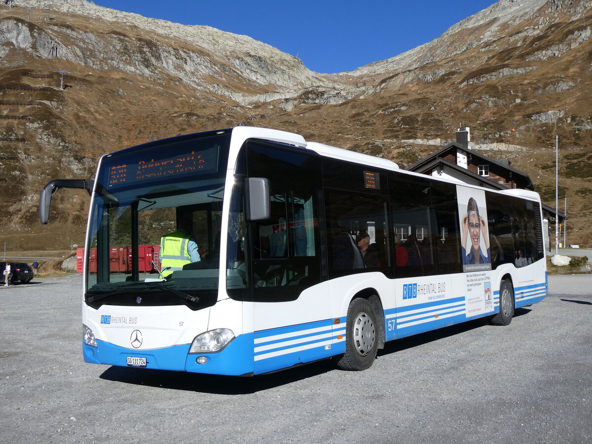 (268'819) - RTB Altst�tten - Nr. 57/SG 131'724 - Mercedes am 29. Oktober 2024 auf dem Oberalppass
