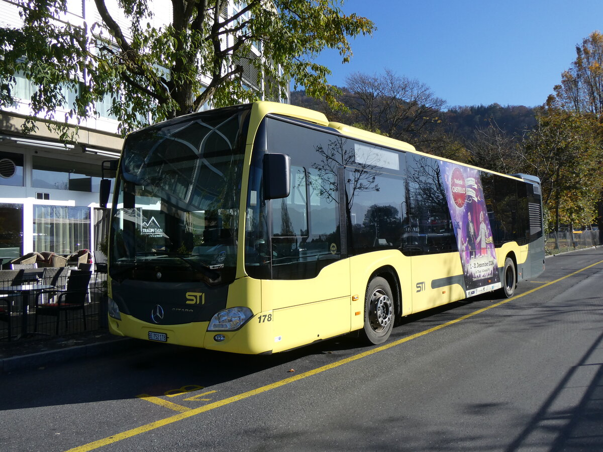 (268'887) - STI Thun - Nr. 178/BE 752'178 - Mercedes am 2. November 2024 bei der Schiffl�ndte Thun
