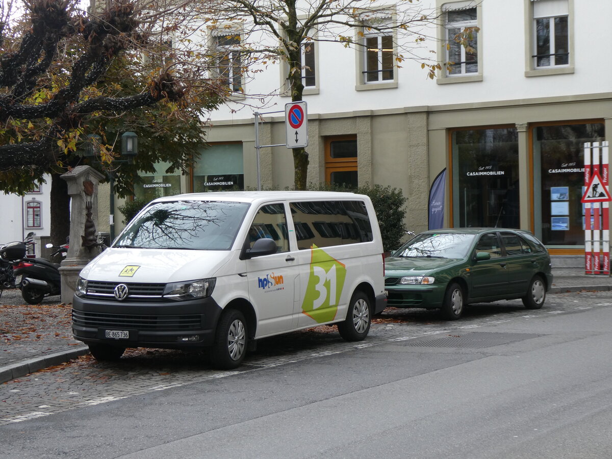 (269'142) - hpSun, Steffisburg - Nr. 31/BE 865'736 - VW am 12. November 2024 in Thun, Am Pl�tzli