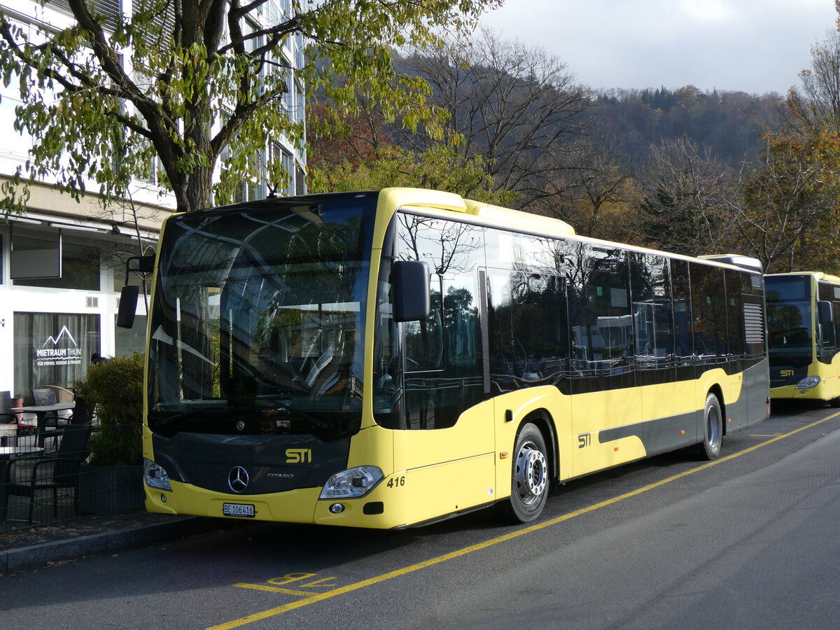 (269'152) - STI Thun - Nr. 416/BE 106'416 - Mercedes am 14. November 2024 bei der Schiffl�ndte Thun
