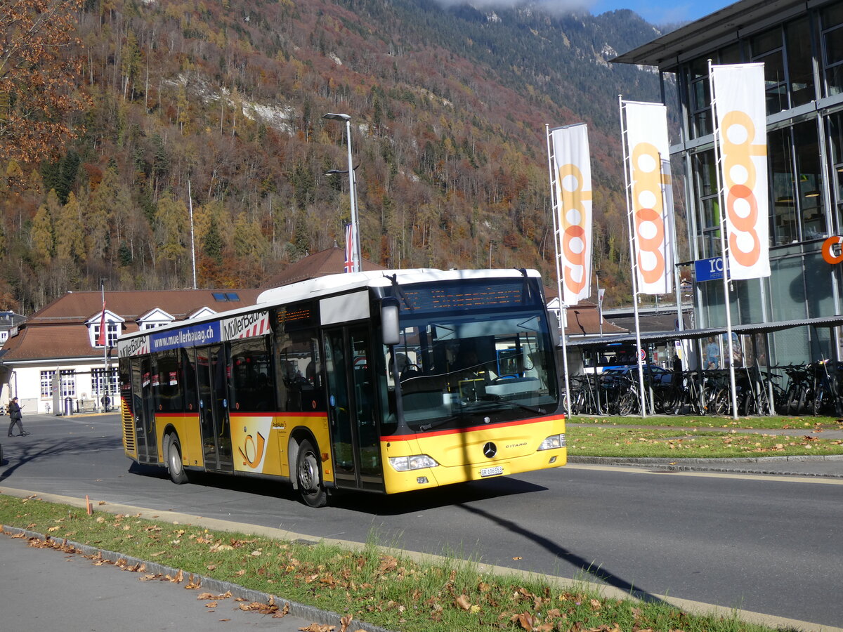(269'180) - PostAuto Graub�nden - GR 106'553/PID 4629 - Mercedes (ex PostAuto Nordschweiz) am 14. November 2024 beim Bahnhof Interlaken Ost