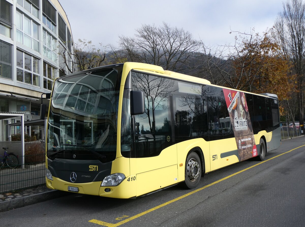(269'572) - STI Thun - Nr. 410/BE 866'410 - Mercedes am 1. Dezember 2024 bei der Schiffl�ndte Thun