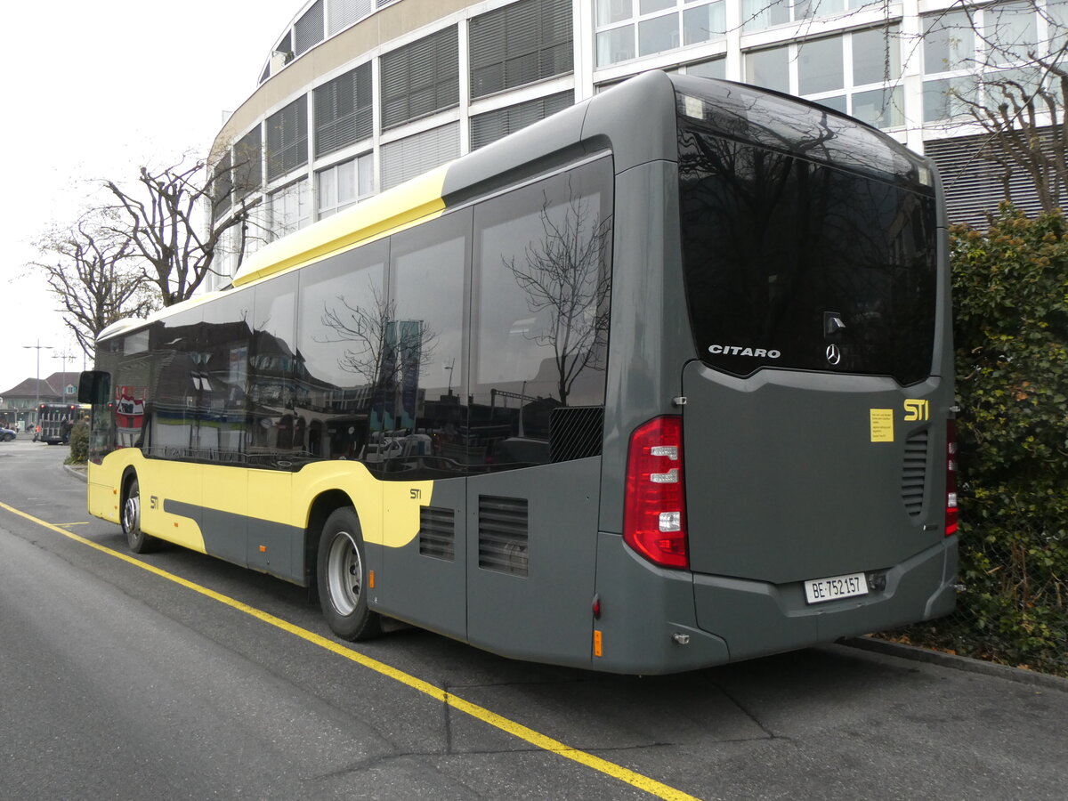 (269'847) - STI Thun - Nr. 157/BE 752'157 - Mercedes am 14. Dezember 2024 bei der Schiffl�ndte Thun