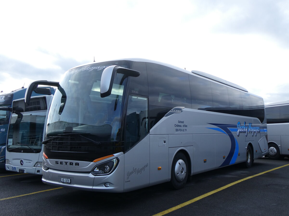 (269'866) - Jacky Voyages, Ch�teau-d'Oex - VD 1078 - Setra am 15. Dezember 2024 in Kerzers, Interbus