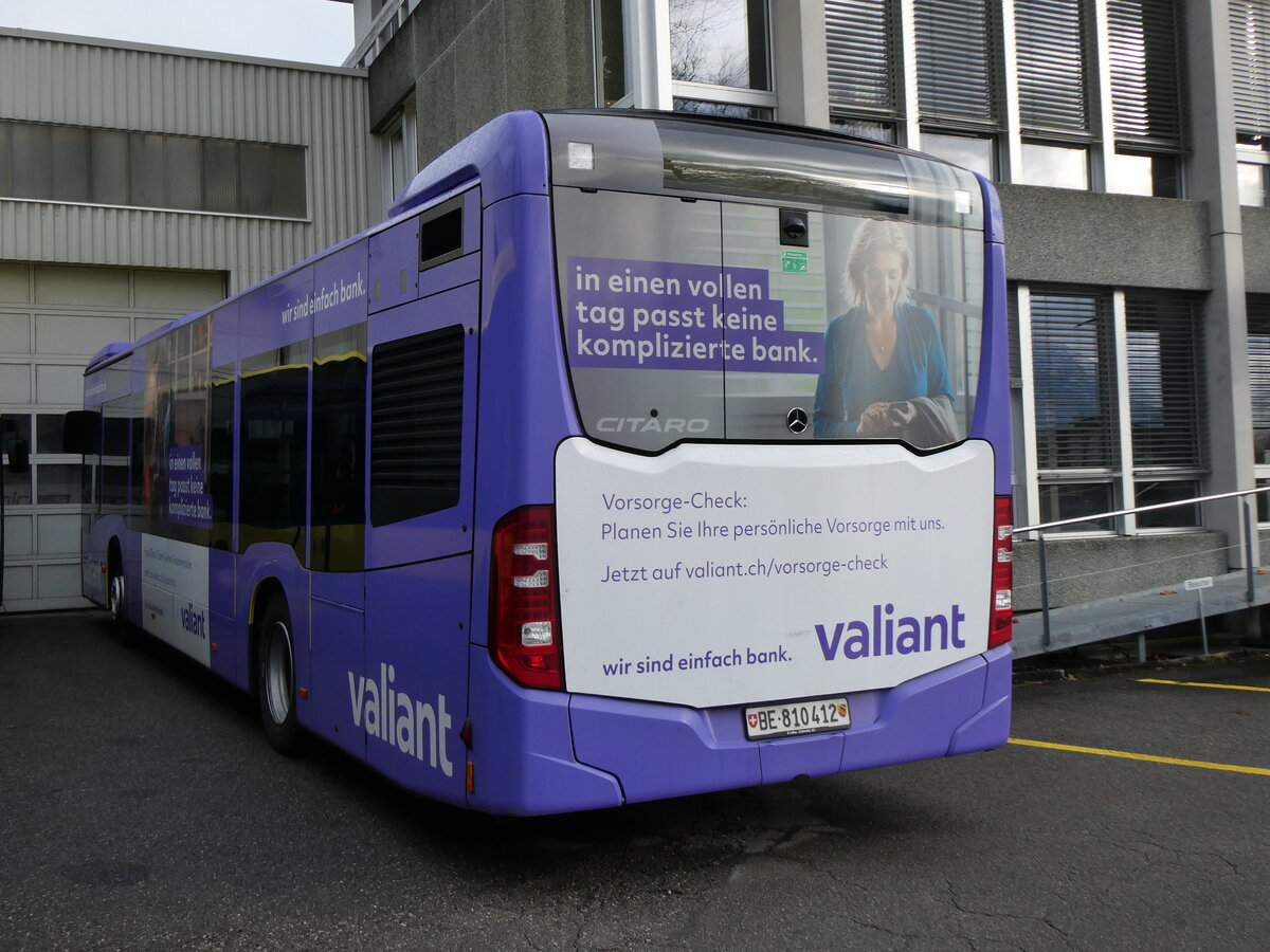 (269'879) - STI Thun - Nr. 412/BE 810'412 - Mercedes am 15. Dezember 2024 in Thun, Garage