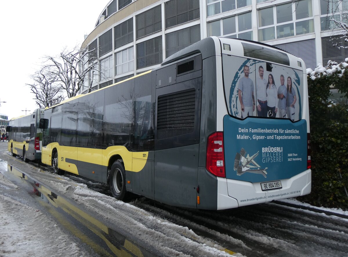 (270'133) - STI Thun - Nr. 185/BE 804'185 - Mercedes am 23. Dezember 2024 bei der Schiffl�ndte Thun