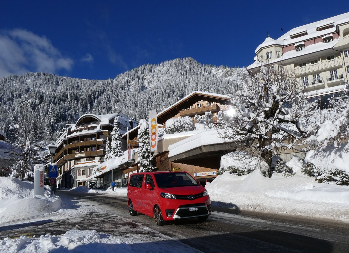 (270'155) - AFA Adelboden - Nr. 192/BE 510'253 - Toyota am 24. Dezember 2024 in Adelboden, Landstrasse