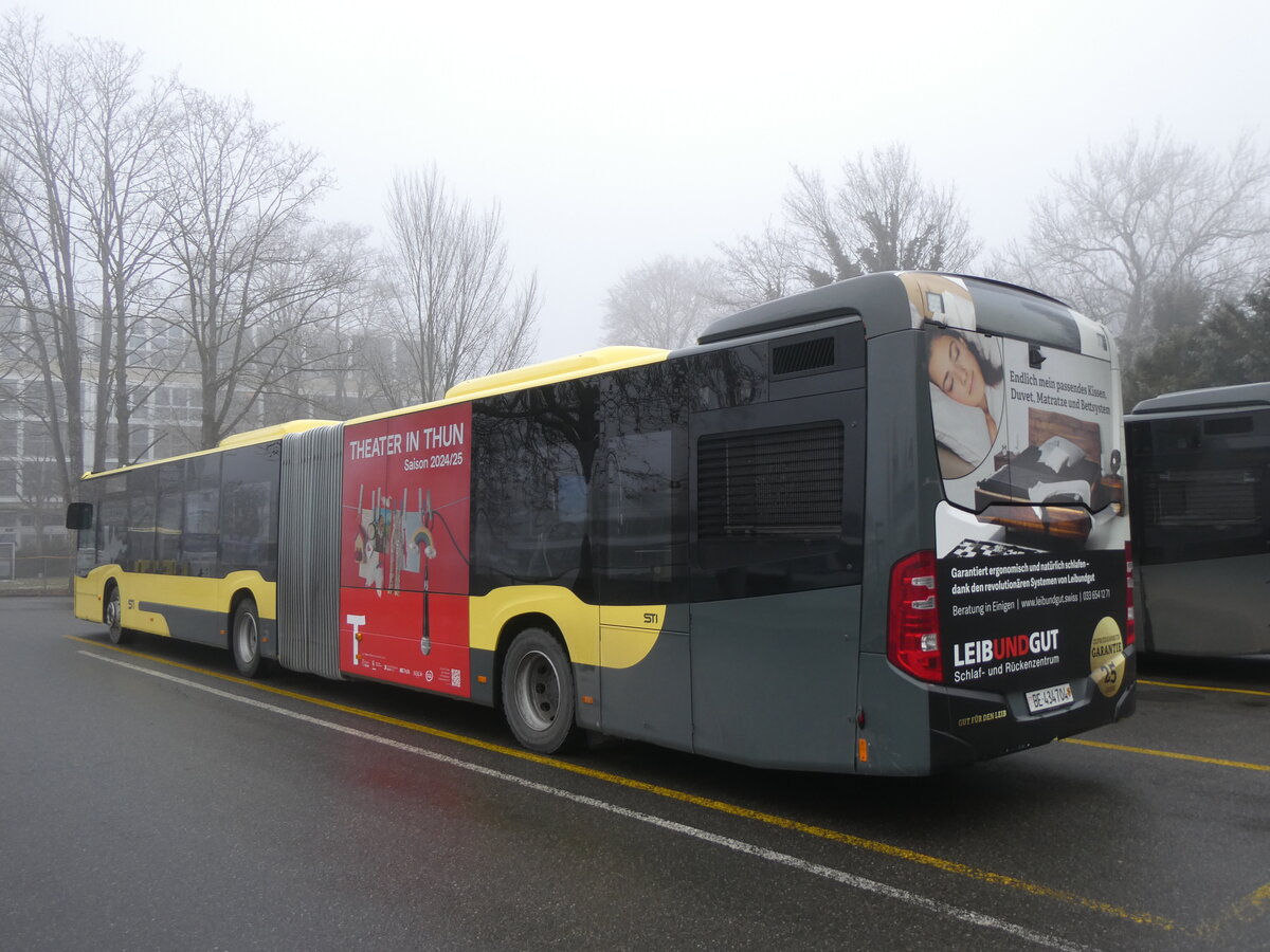 (270'461) - STI Thun - Nr. 704/BE 434'704 - Mercedes am 31. Dezember 2024 bei der Schiffl�ndte Thun