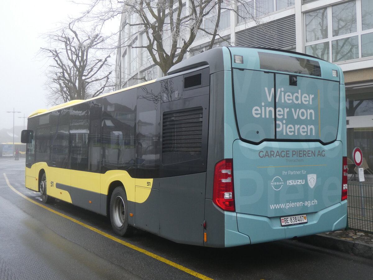 (270'470) - STI Thun - Nr. 407/BE 838'407 - Mercedes am 31. Dezember 2024 bei der Schiffl�ndte Thun
