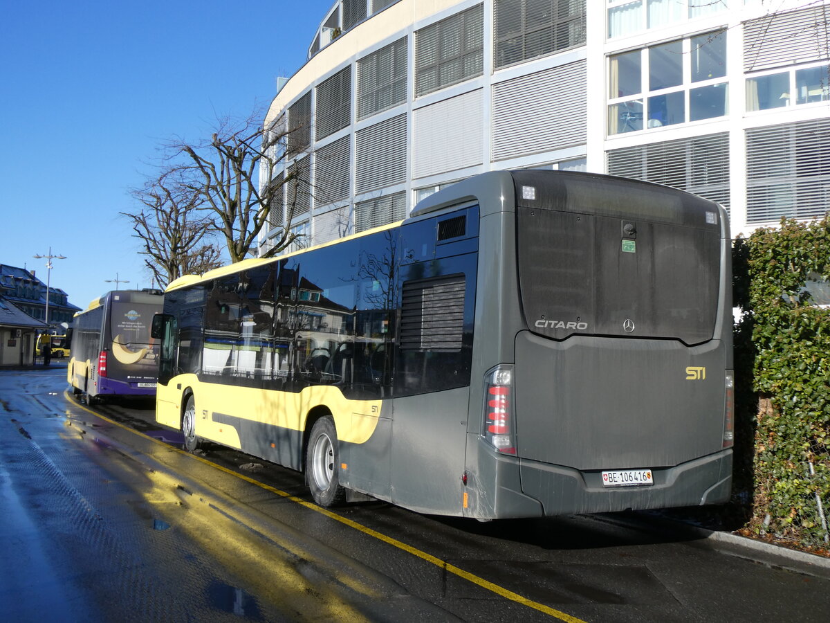 (270'580) - STI Thun - Nr. 416/BE 106'416 - Mercedes am 3. Januar 2025 bei der Schiffl�ndte Thun