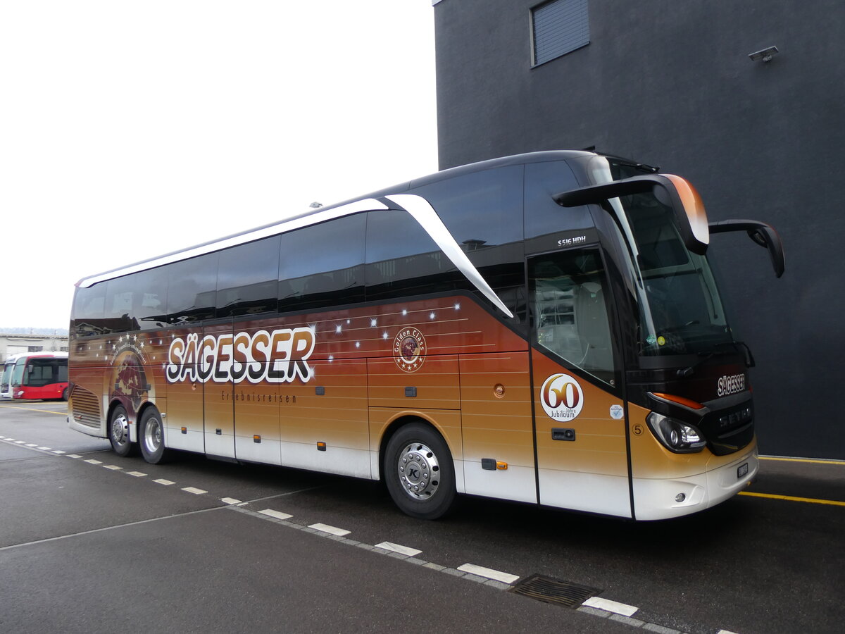 (270'607) - S�gesser, Wintersingen - Nr. 5/BL 20'451 - Setra am 4. Januar 2025 in Winterthur, Daimler Buses