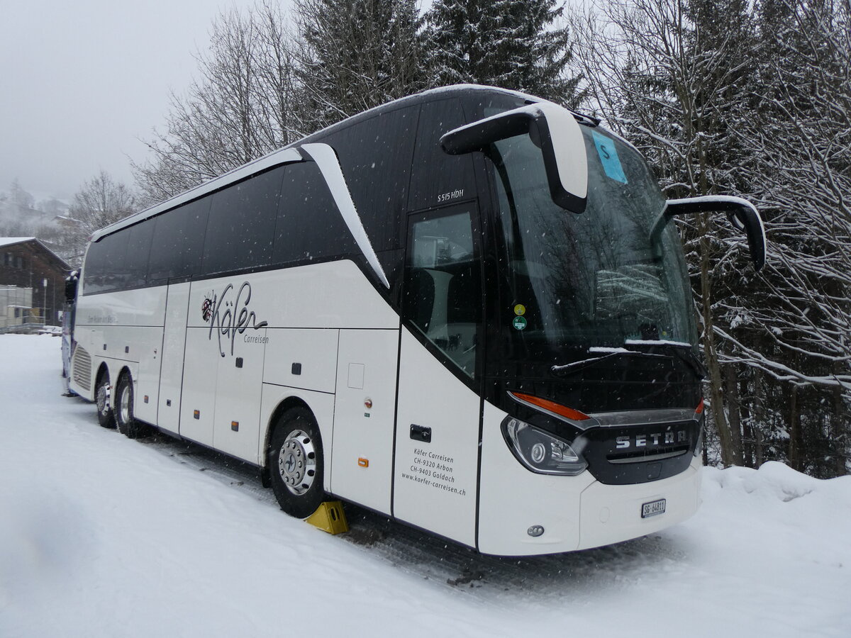 (270'925) - K�fer-Reisen, Arbon - TG 64'811 - Setra am 11. Januar 2025 in Adelboden, ASB