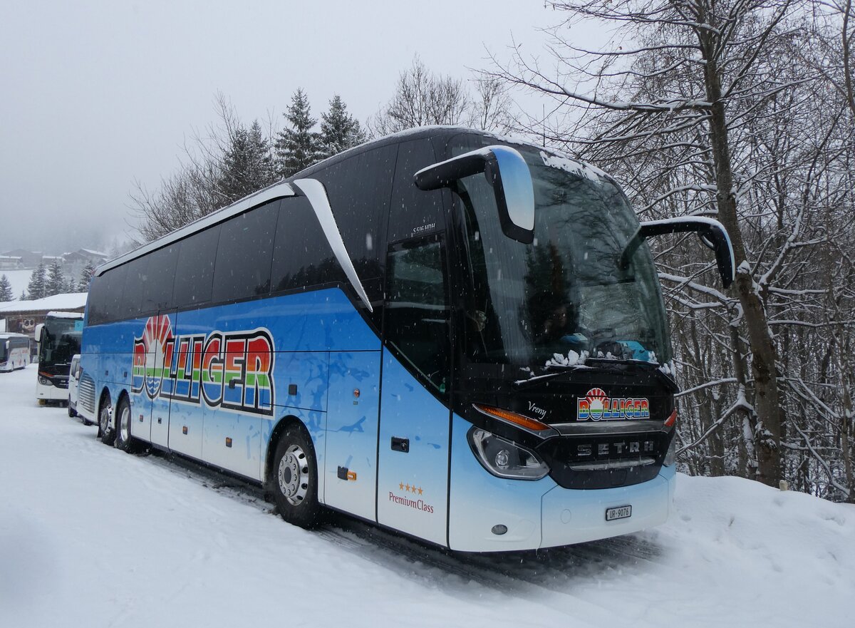 (270'926) - Bolliger, Untersch�chen - UR 9076 - Setra am 11. Januar 2025 in Adelboden, ASB