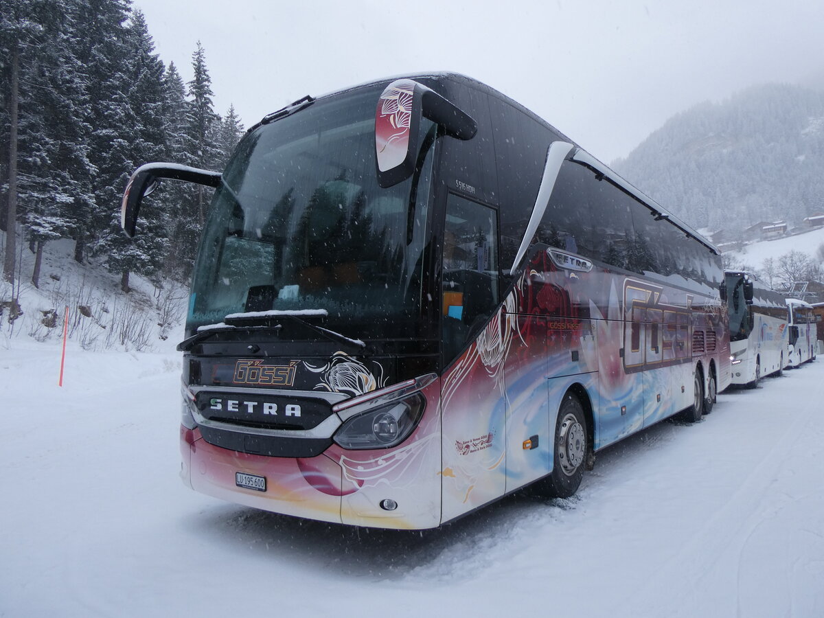 (270'989) - G�ssi, Horw - LU 195'600 - Setra am 11. Januar 2025 in Adelboden, ASB