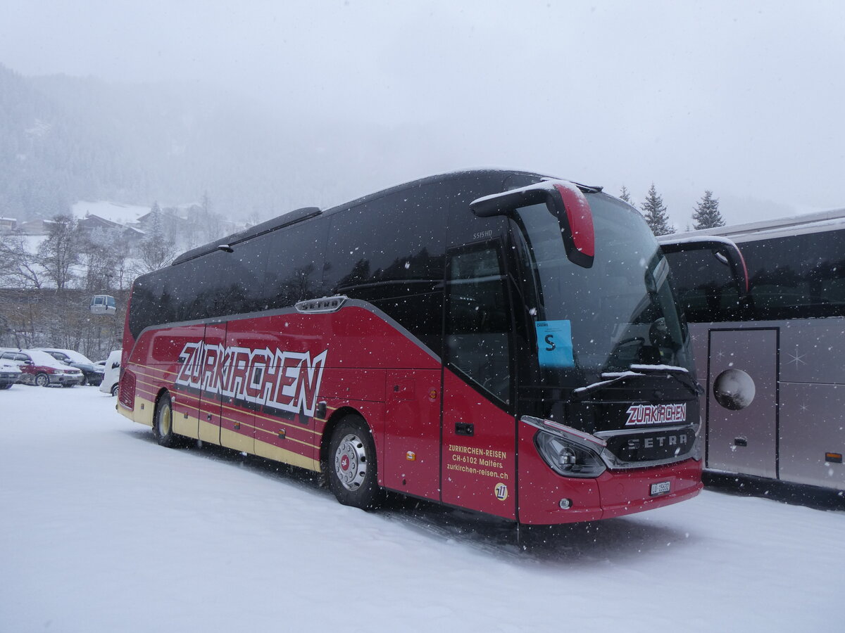(271'009) - Zurkirchen, Malters - Nr. 11/LU 15'632 - Setra am 11. Januar 2025 in Adelboden, ASB