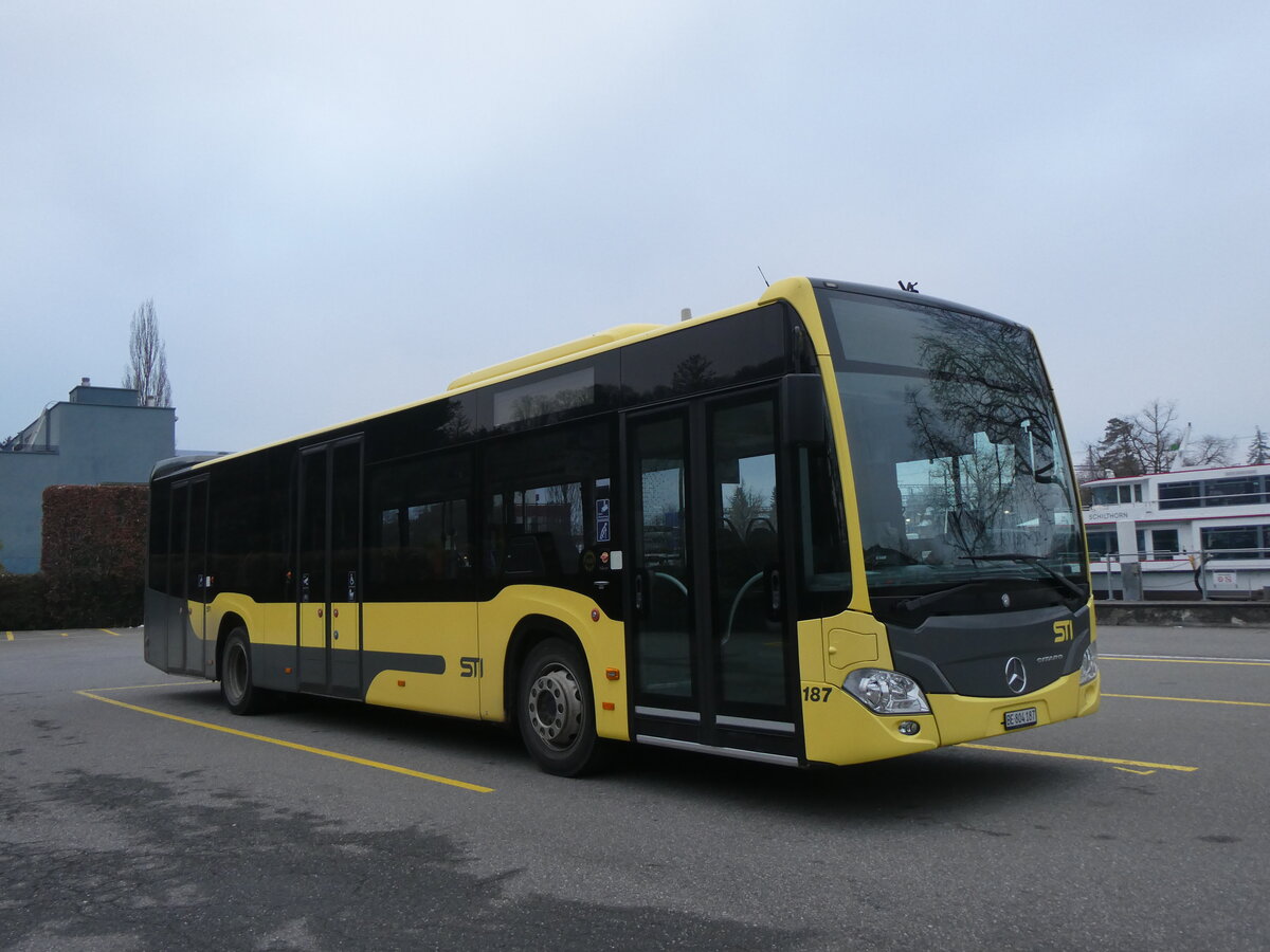 (271'225) - STI Thun - Nr. 187/BE 804'187 - Mercedes am 18. Januar 2025 bei der Schiffl�ndte Thun