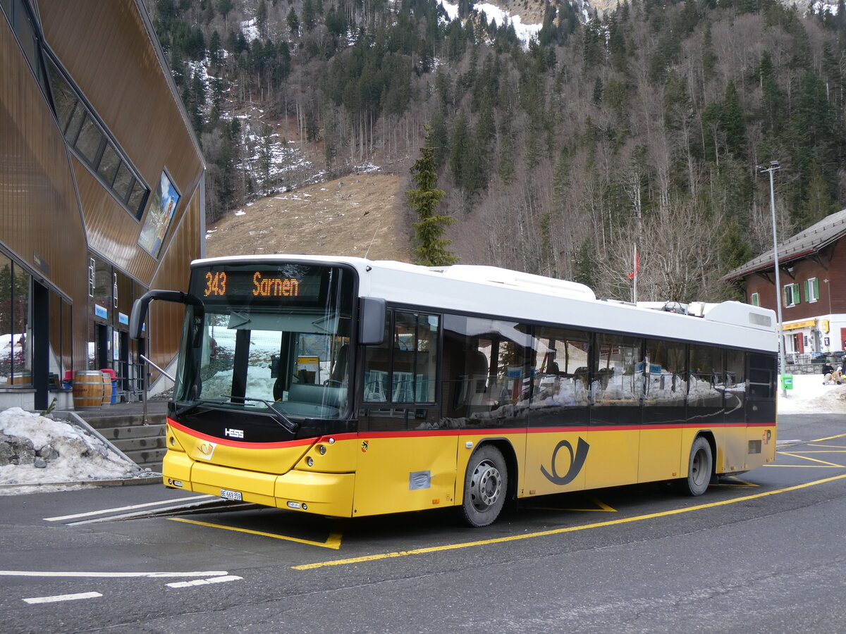 (271'430) - PostAuto Bern - BE 669'359/PID 10'147 - Hess (ex Nr. 6; ex Klopfstein, Laupen Nr. 6) am 24. Januar 2025 auf der St�ckalp