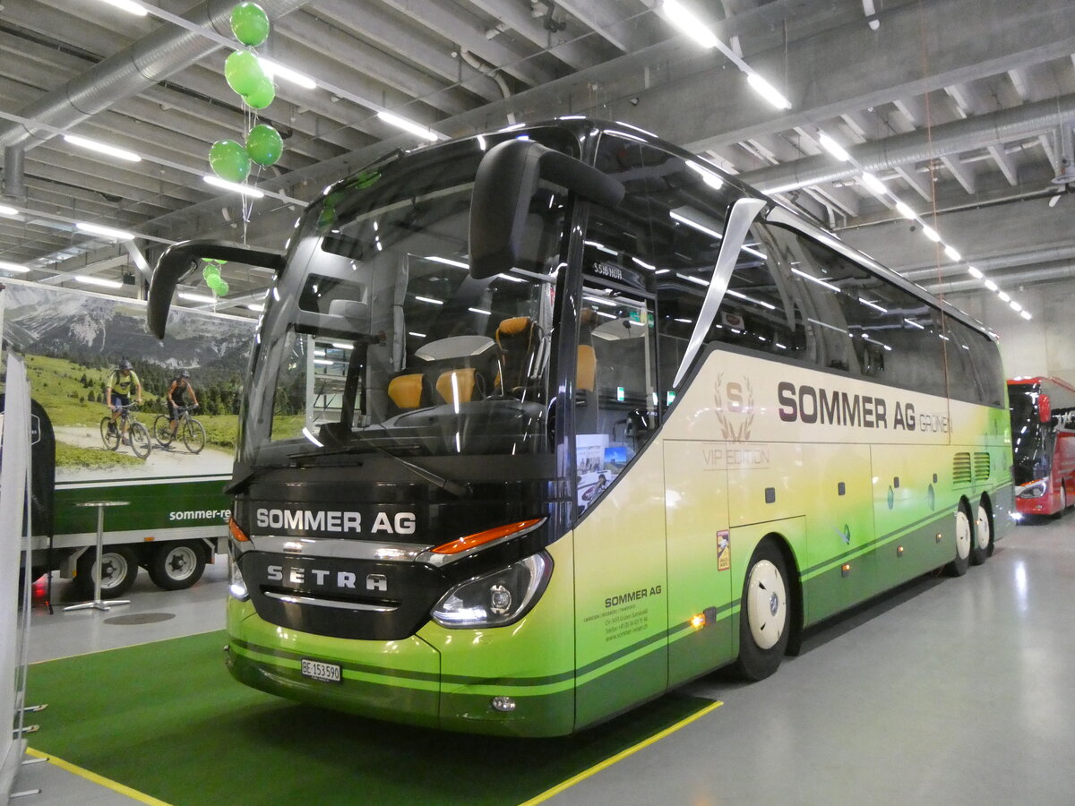 (271'460) - Sommer, Gr�nen - BE 153'590 - Setra am 25. Januar 2025 in Bern, Ferienmesse