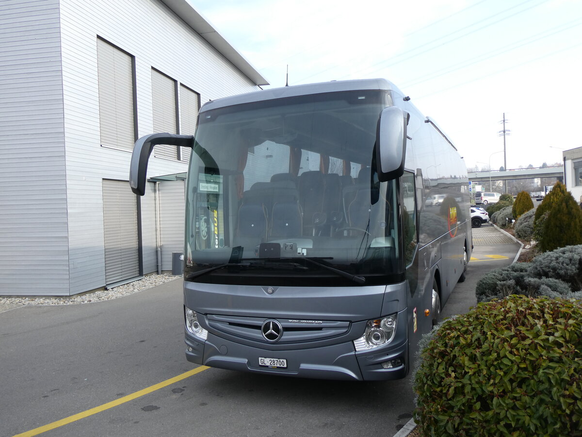 (271'733) - Domo, Glattbrugg - GL 28'700 - Mercedes (ex Haubold, D-Hecklingen) am 8. Februar 2025 in Kerzers, Interbus