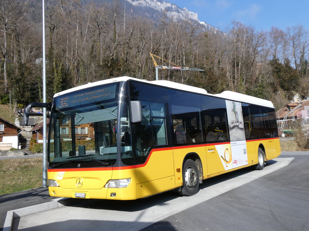 (272'199) - PostAuto Bern - BE 610'544/PID 5417 - Mercedes (ex BE 538'988; ex BE 637'781) am 17. Februar 2025 in Ringgenberg, S�ge