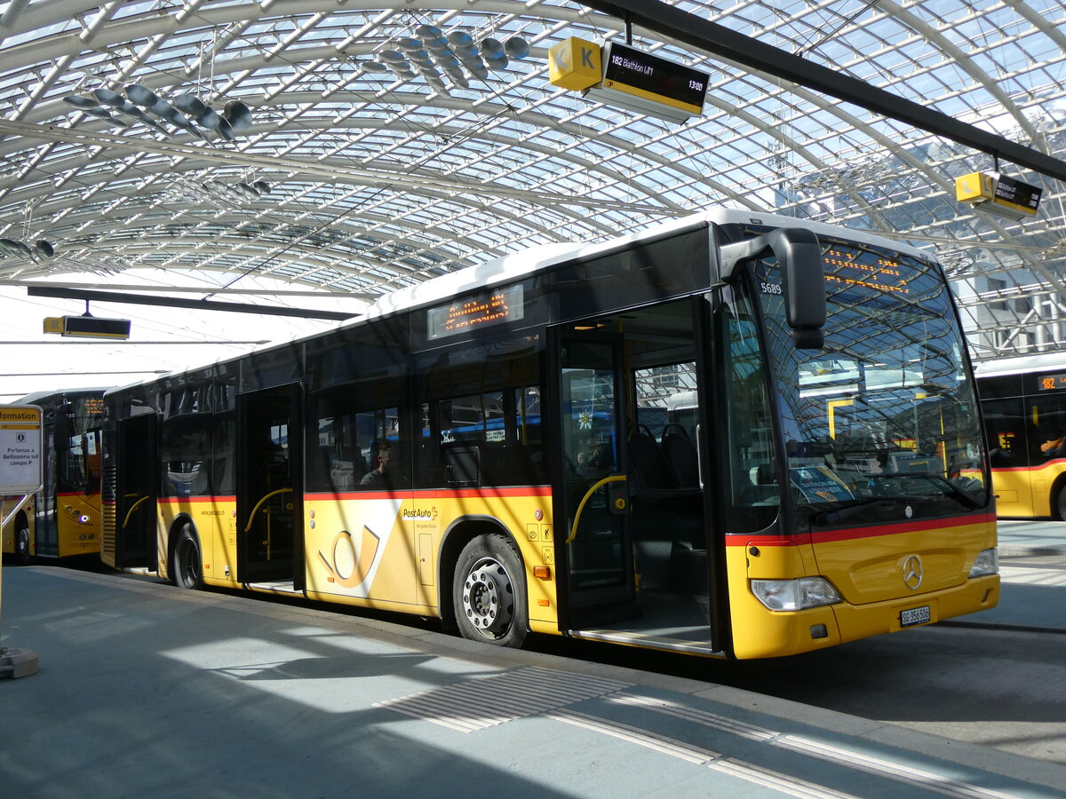 (272'433) - PostAuto Ostschweiz - SG 356'506/PID 5689 - Mercedes (ex Schmidt, Oberb�ren) am 22. Februar 2025 in Chur, Postautostation