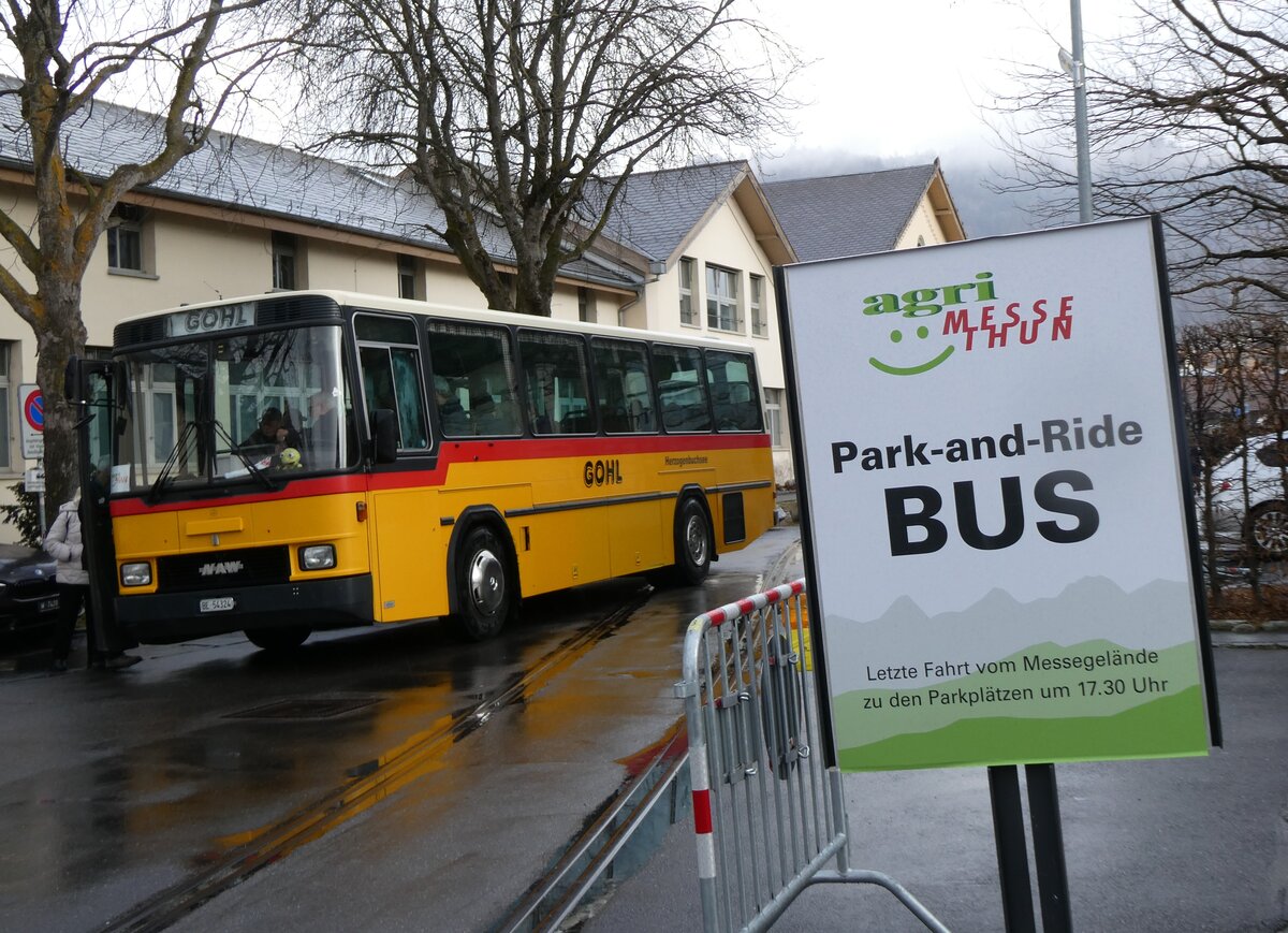 (272'470) - Gohl, Herzogenbuchsee - Nr. 11/BE 54'324 - NAW/Hess (ex Flury, Balm PID 1653; ex Steiner, Altb�ron Nr. 11) am 27. Februar 2025 in Thun, Expo