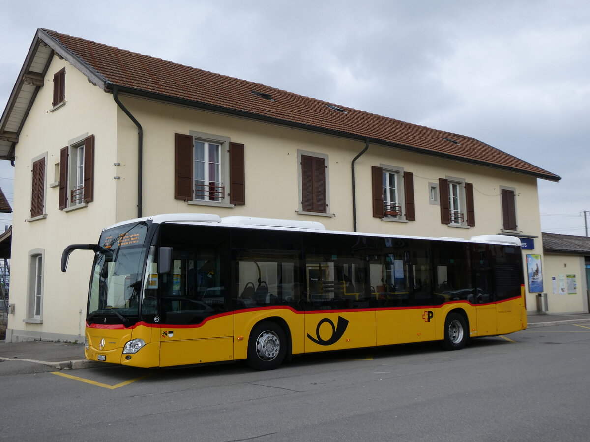 (272'560) - Wieland, Kerzers - Nr. 125/FR 300'631/PID 11'678 - Mercedes am 1. M�rz 2025 beim Bahnhof Kerzers