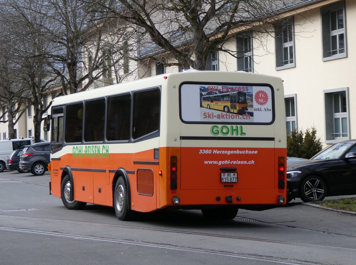 (272'564) - Gohl, Herzogenbuchsee - BE 815'877 - MAN/Lauber (ex AMSA Chiasso Nr. 19; ex Tresch, Amsteg PID 2290) am 1. M�rz 2025 in Thun, Expo