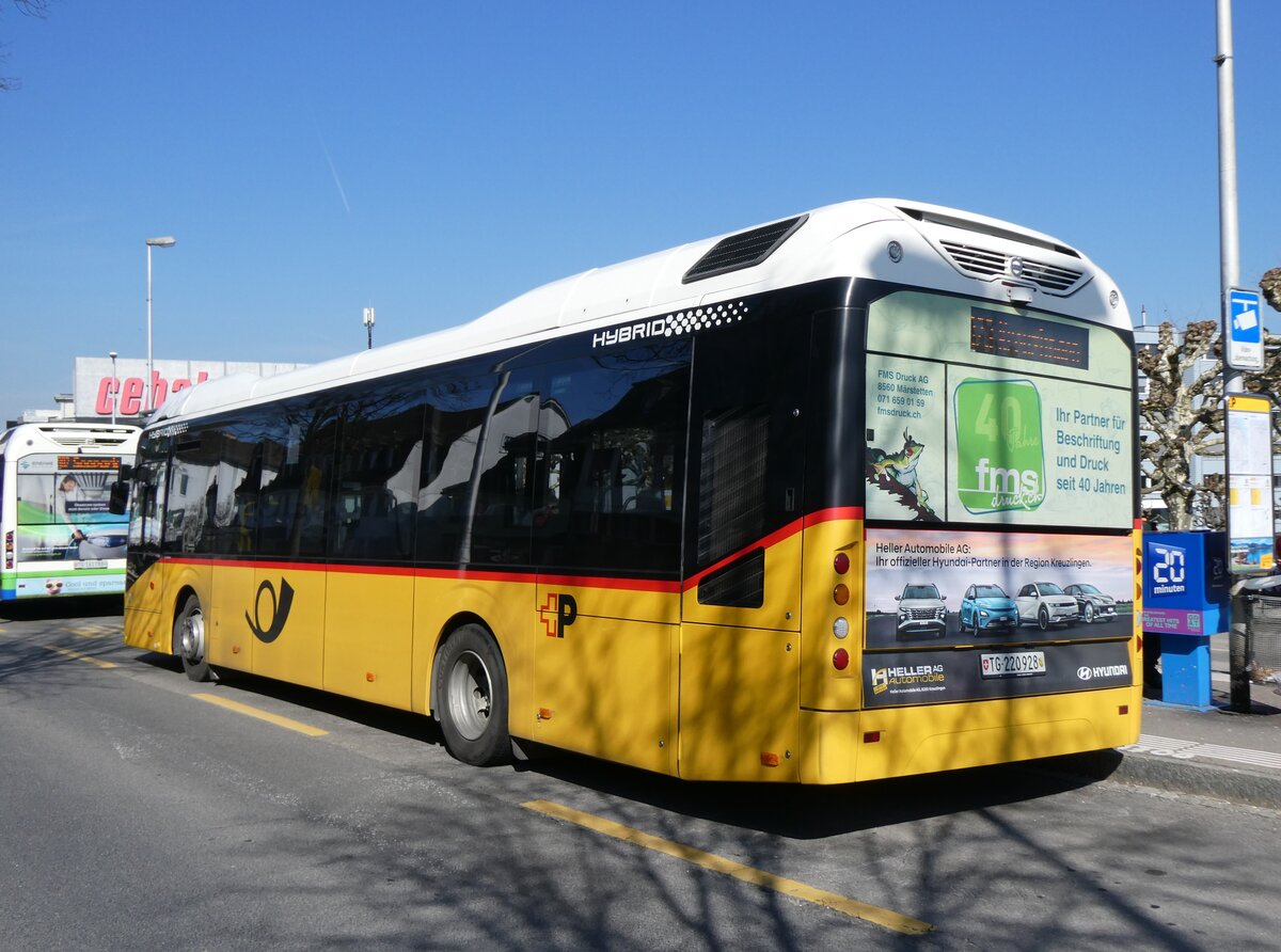 (272'640) - PostAuto Ostschweiz - TG 220'928/PID 11'133 - Volvo am 4. M�rz 2025 in Kreuzlingen, B�renplatz