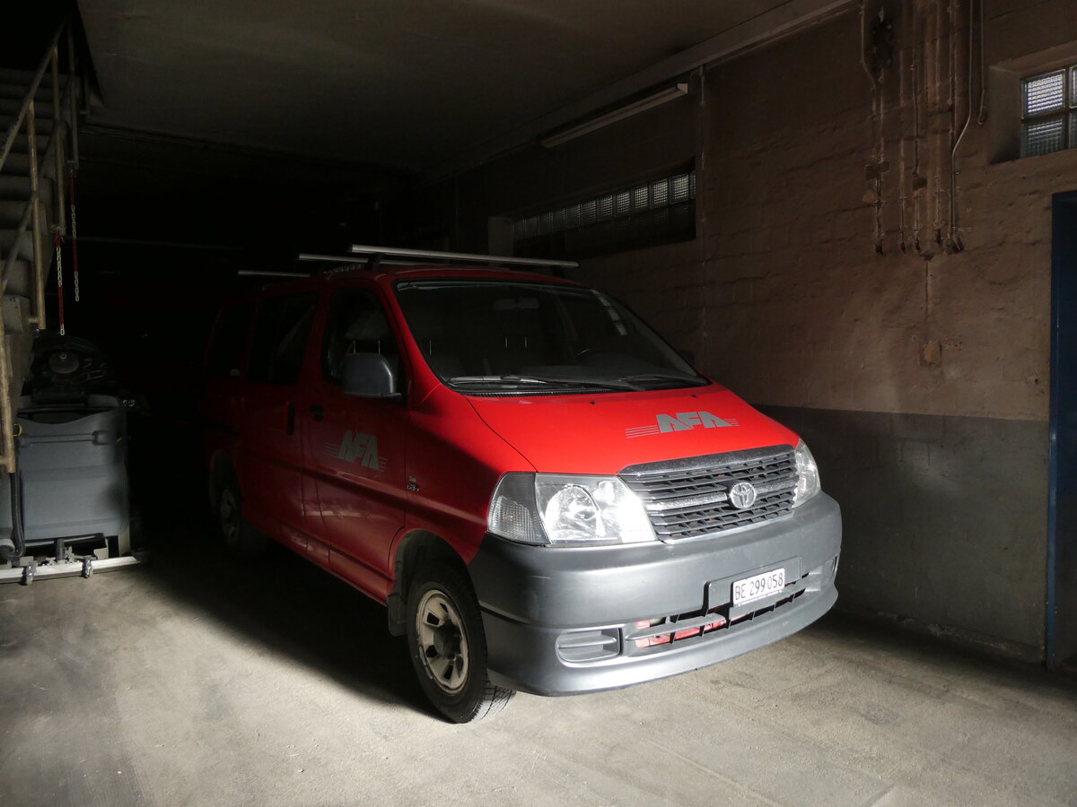 (272'652) - AFA Adelboden - BE 299'058 - Toyota am 6. M�rz 2025 in Adelboden, Busstation