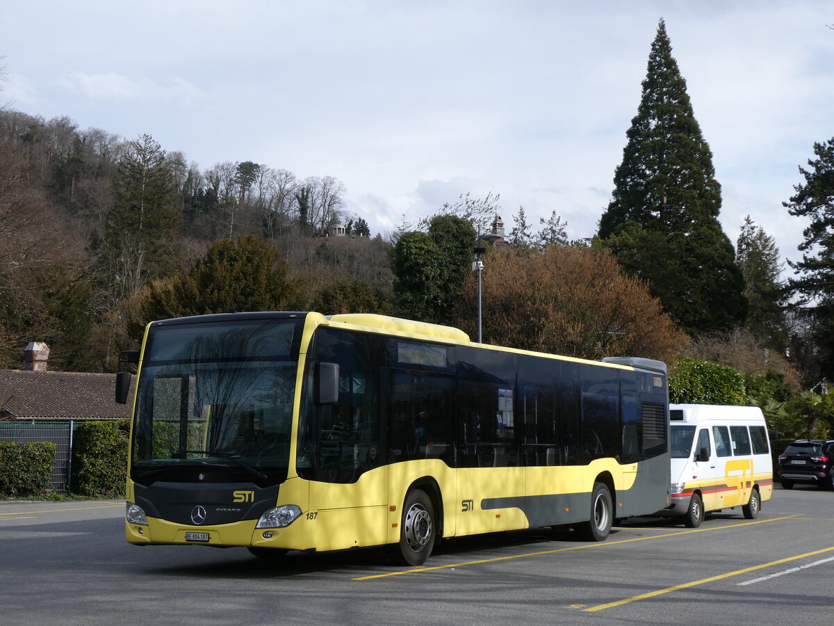 (272'817) - STI Thun - Nr. 187/BE 804'187 - Mercedes am 11. M�rz 2025 bei der Schiffl�ndte Thun