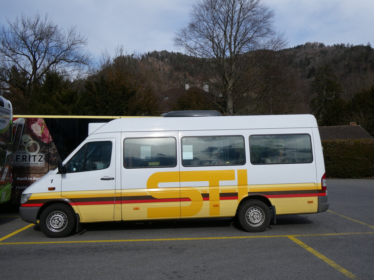 (272'821) - STI Thun - Nr. 1/BE 300'401 - Mercedes am 11. M�rz 2025 bei der Schiffl�ndte Thun