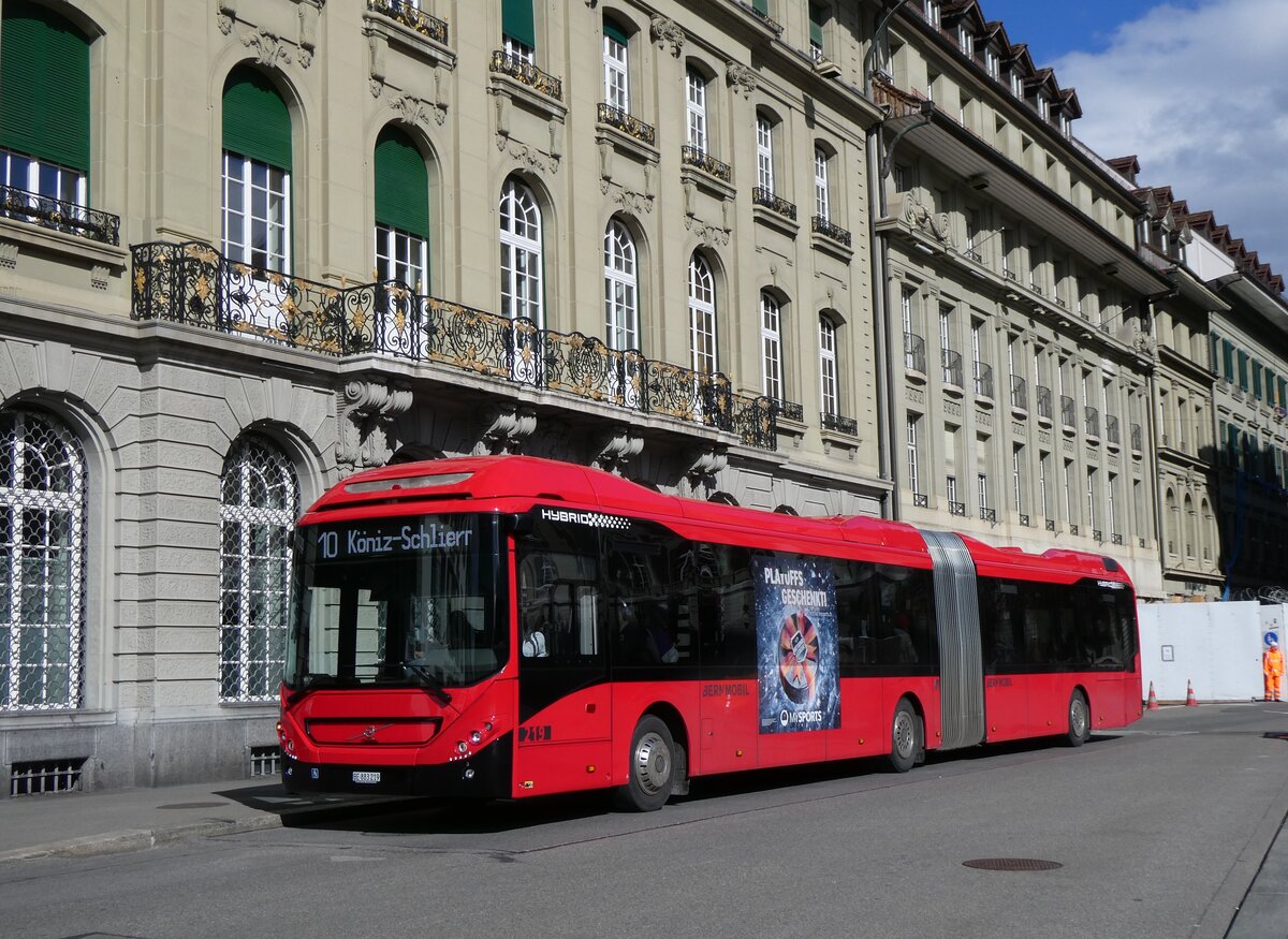 (272'851) - Bernmobil, Bern - Nr. 219/BE 883'219 - Volvo am 13. M�rz 2025 in Bern, Bundesplatz