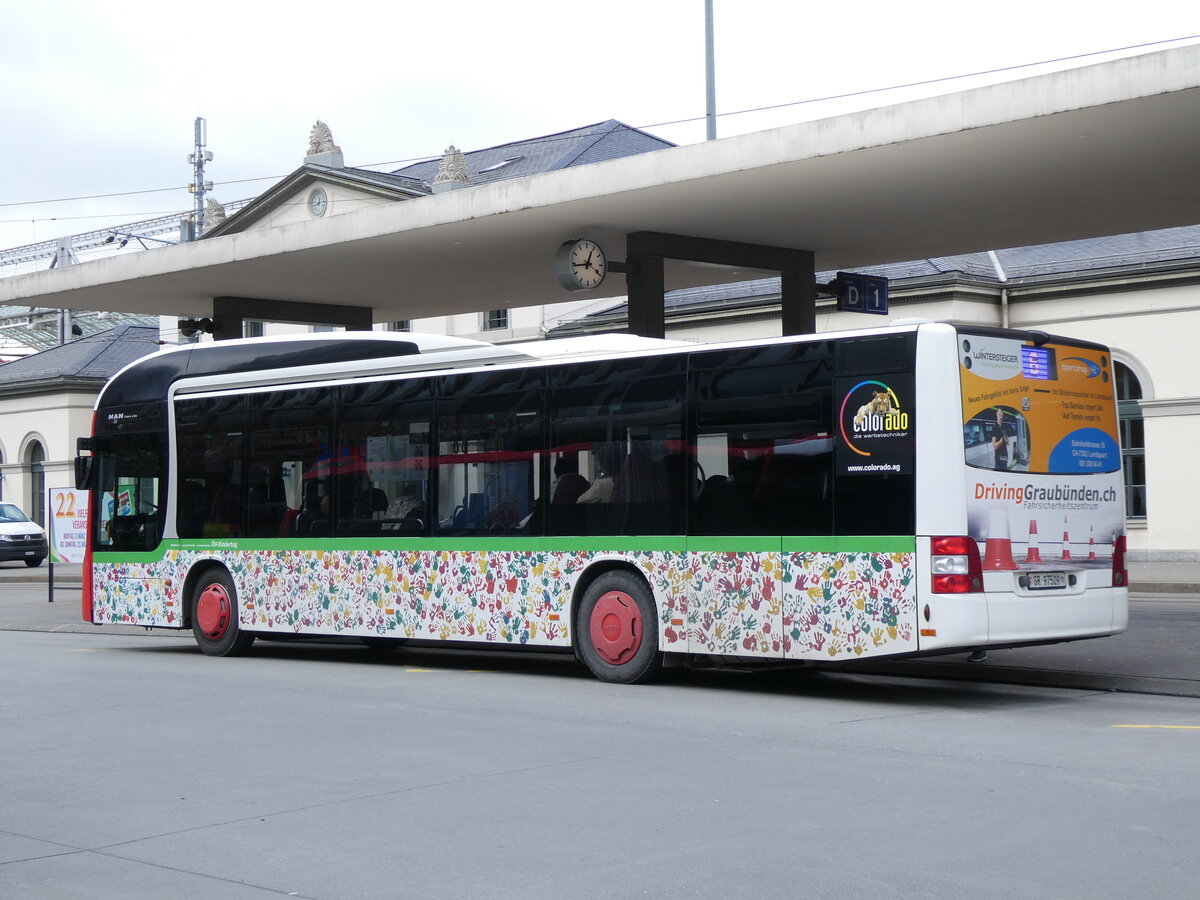 (272'917) - Chur Bus, Chur - Nr. 9/GE 97'509 - MAN am 14. M�rz 2025 beim Bahnhof Chur