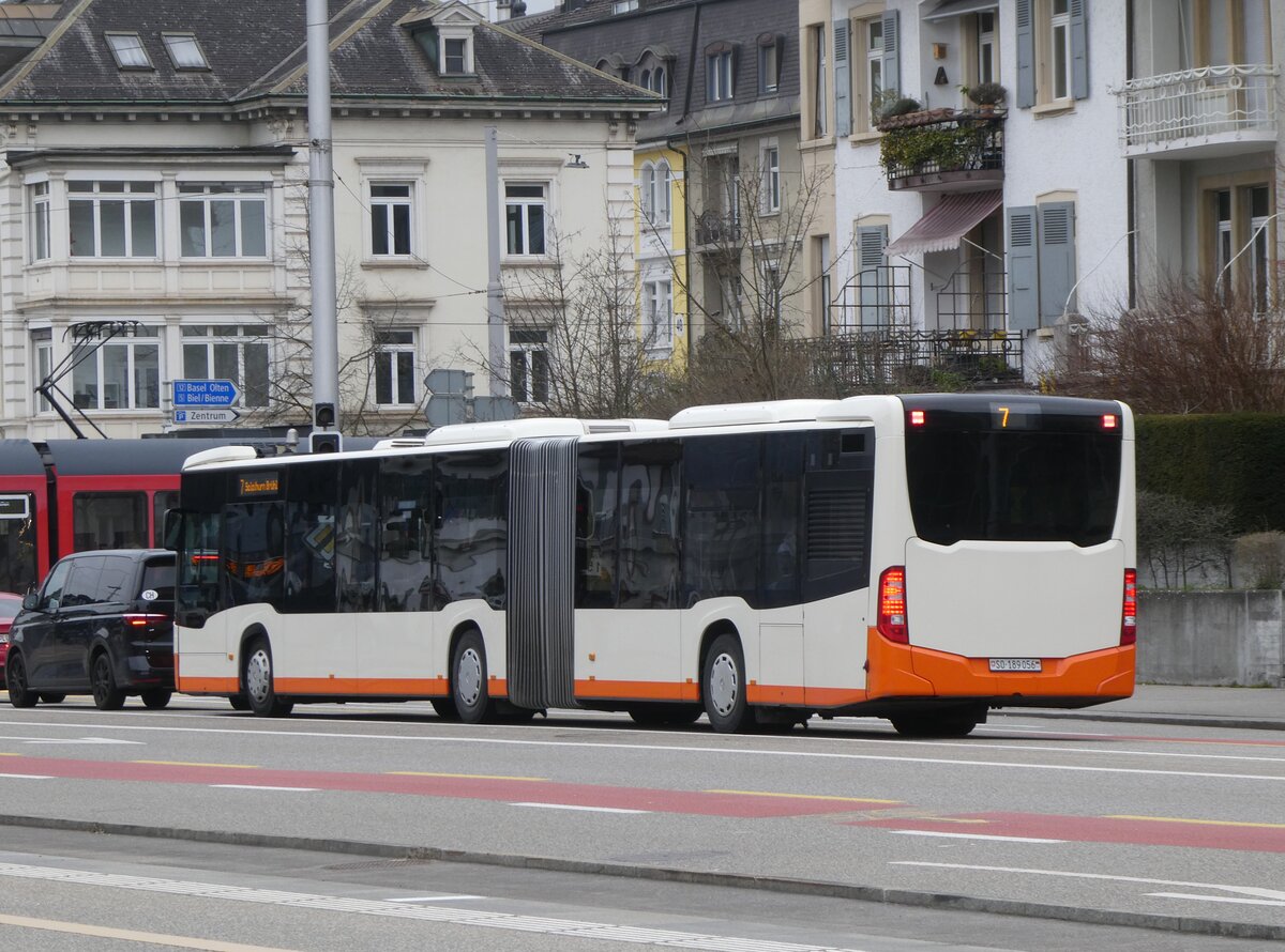(273'018) - BSU Solothurn - Nr. 1156/SO 189'056 - Mercedes (ex Nr. 56) am 15. M�rz 2025 beim Hauptbahnhof Solothurn