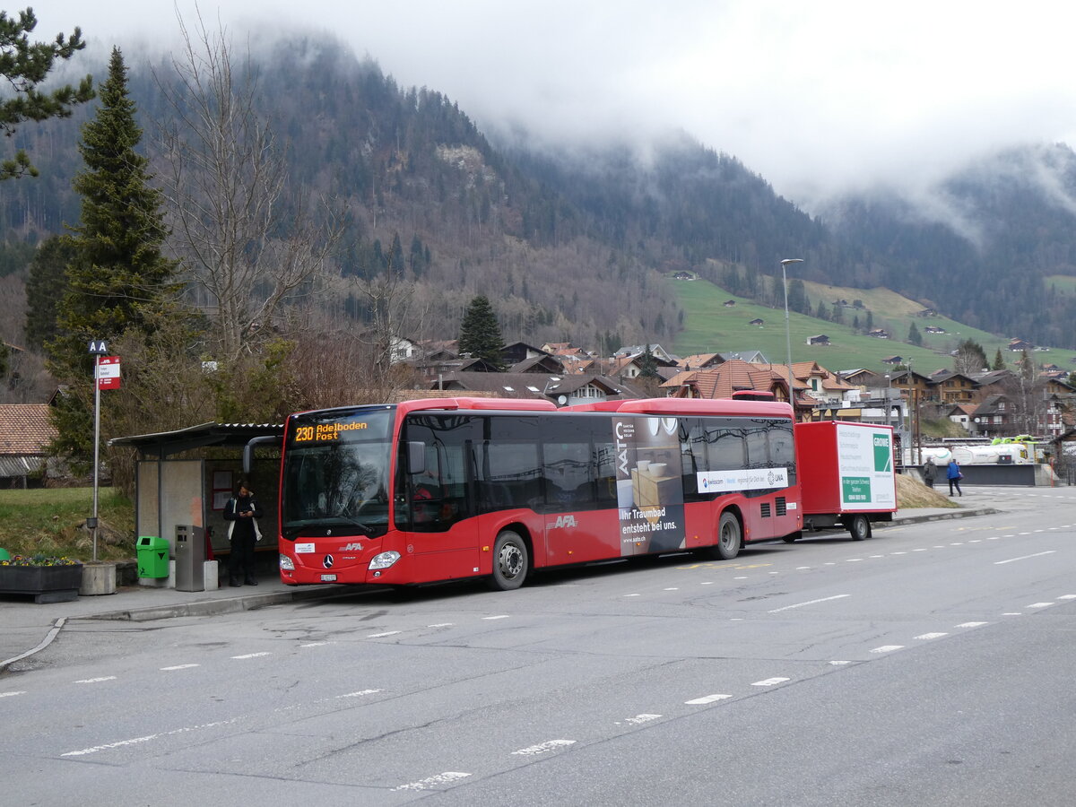 (273'046) - AFA Adelboden - Nr. 97/BE 823'927 - Mercedes am 17. M�rz 2025 beim Bahnhof Frutigen